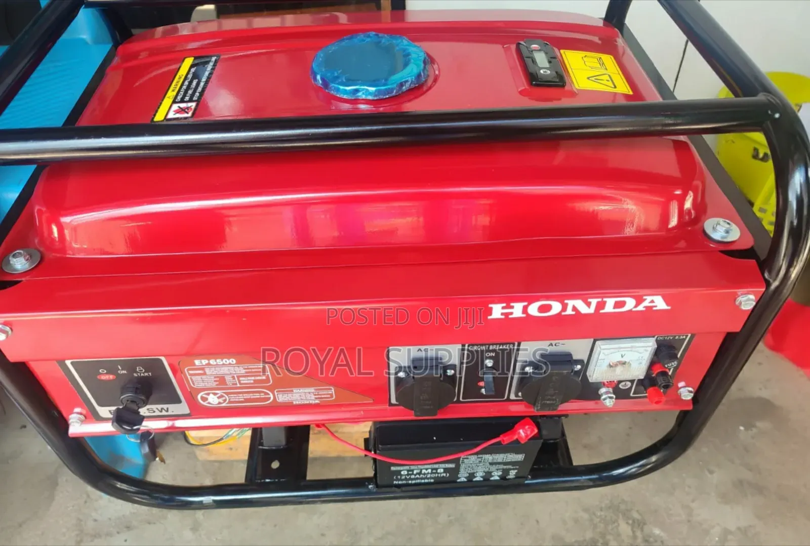 Keystart Honda 6.5kva Petrol Generator