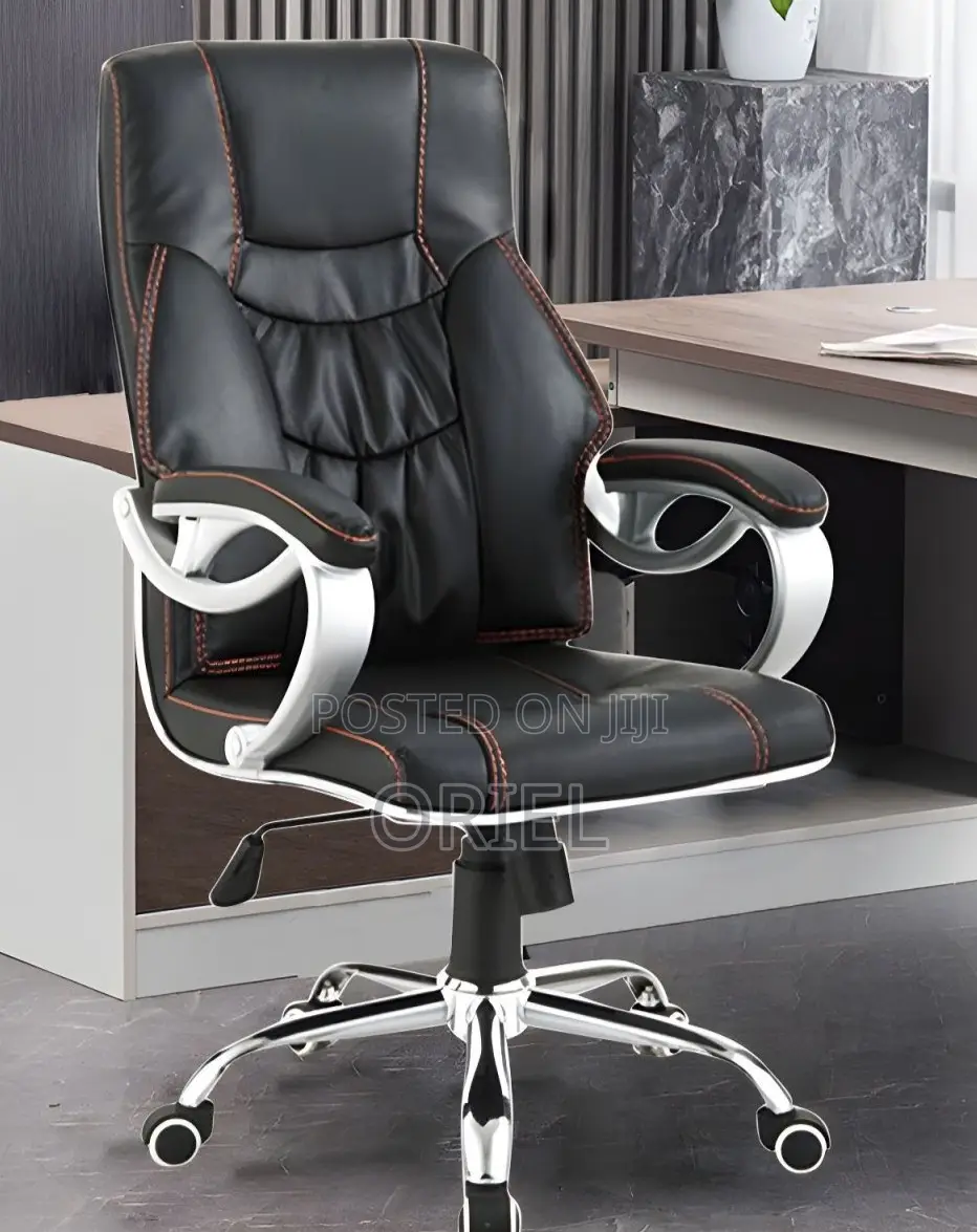 Modern Office Chair : Office Leather Padded Swivel Chair