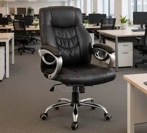 Modern Office Chair : Office Leather Padded Swivel Chair