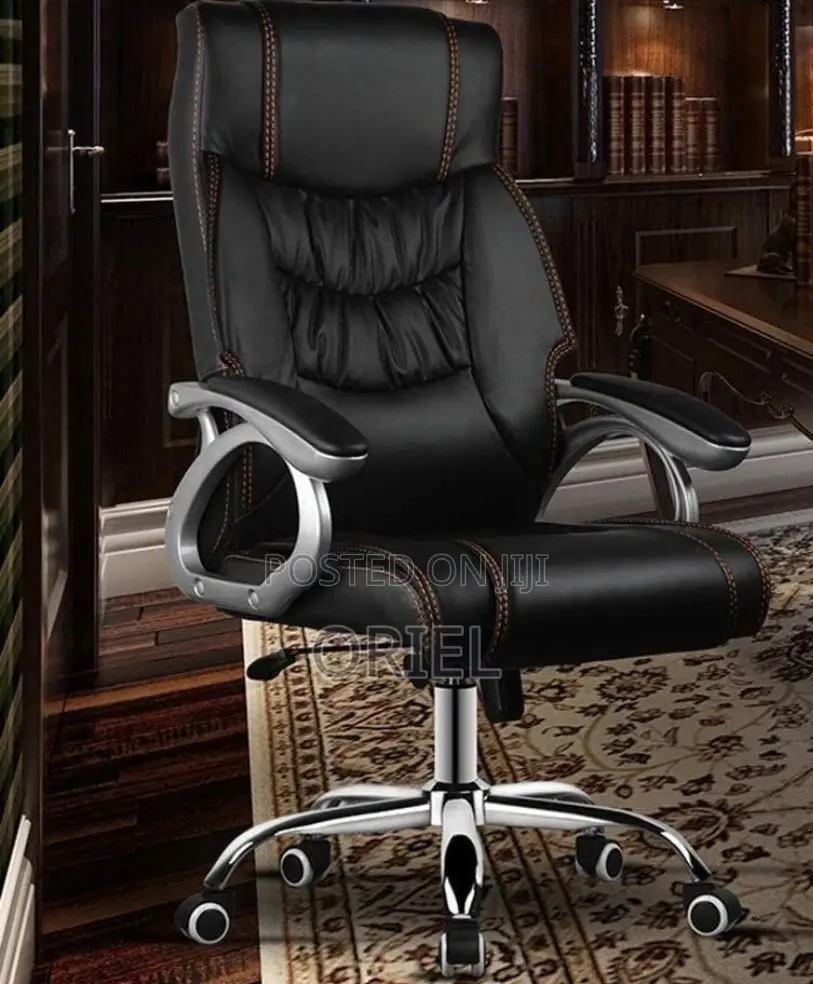 Modern Office Chair : Office Leather Padded Swivel Chair