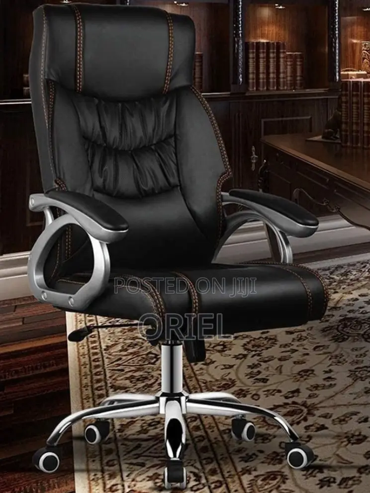 Modern Office Chair : Office Leather Padded Swivel Chair