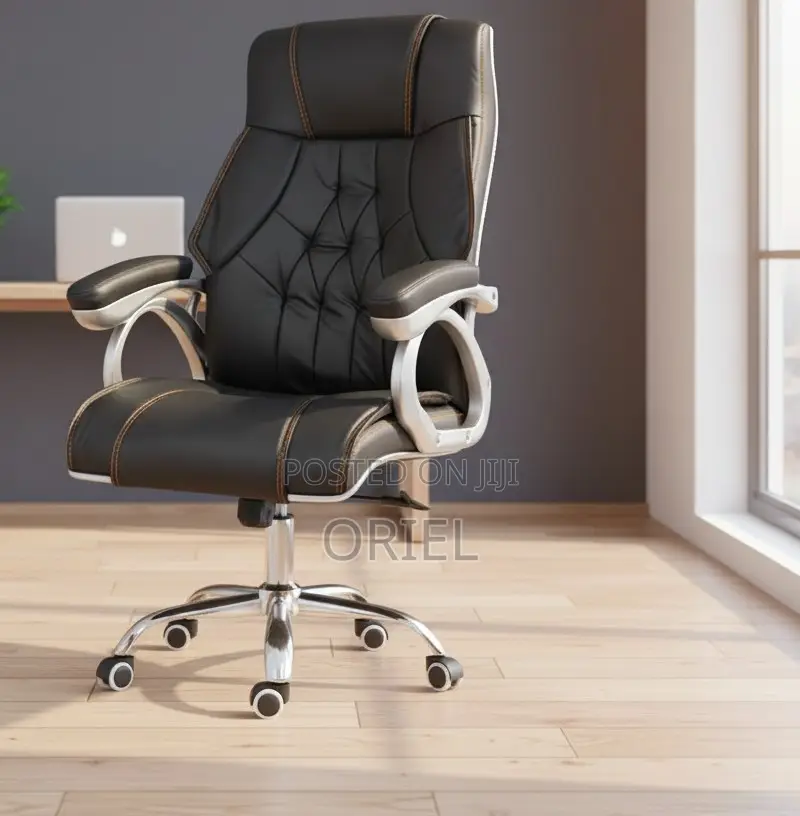 Modern Office Chair : Office Leather Padded Swivel Chair