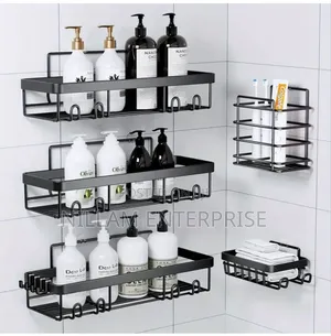 5pcs Set Shower Caddy Shelf/Bathroom Organizer*