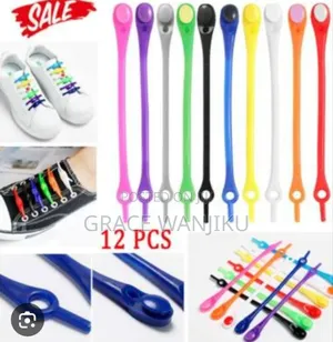 12pc Set of Multicolour Silicone Shoe Laces*