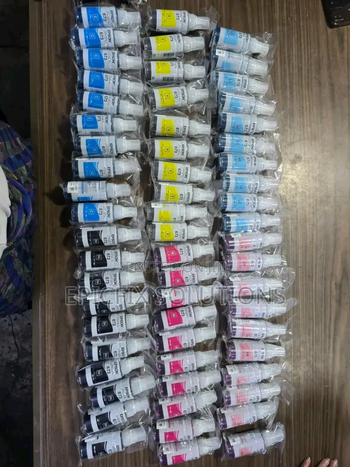 673 Cyan,Yellow,Black, Magenta,L.Magenta and L. Cyan All Available