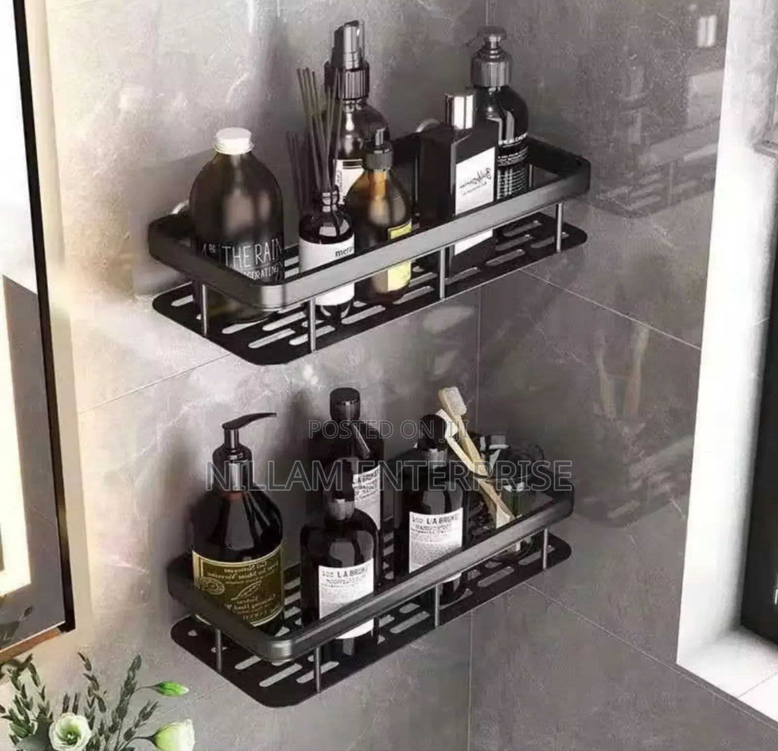 Aluminum Kitchen Bathroom Storage Rack*