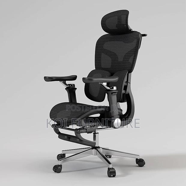 Office Chairs; Ergomomic Orthopedic Footrest Seat With High Backrest