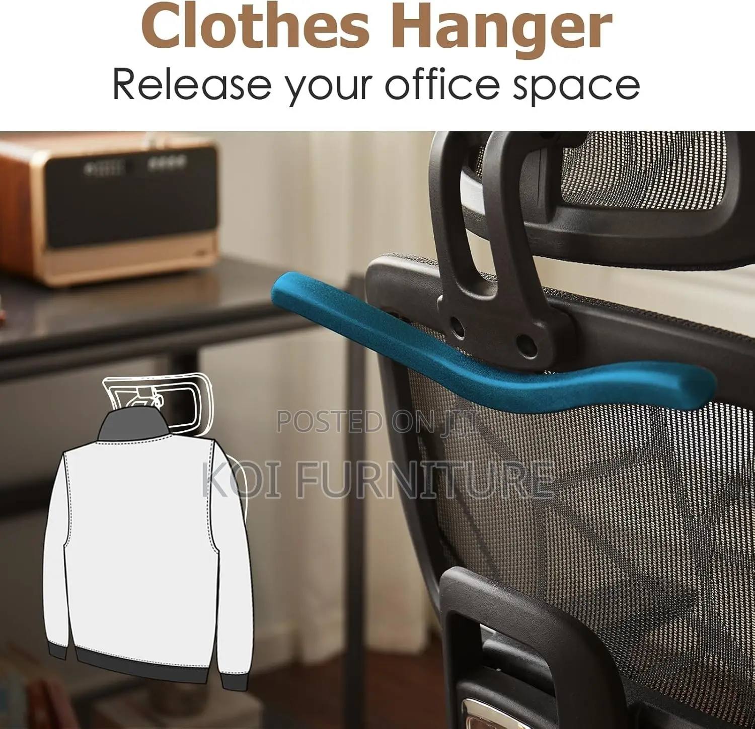 Office Chairs; Ergomomic Orthopedic Footrest Seat With High Backrest