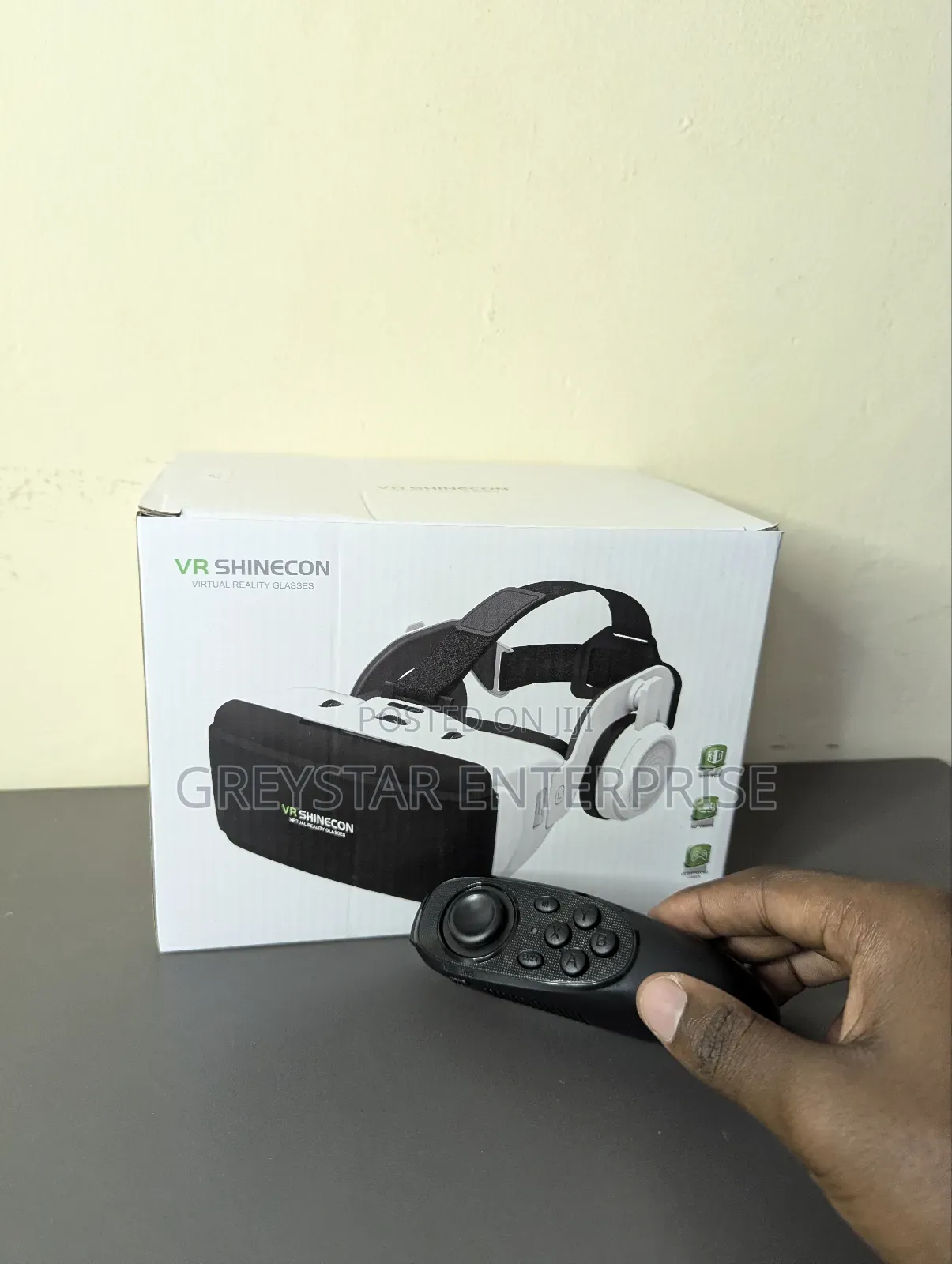 3d Virtual Reality Headsets Vr Box With Headphones and Controller