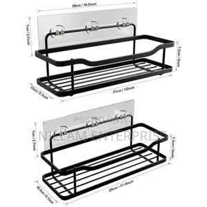 2pcs Shower Caddy Shelf/Bathroom Organizer*