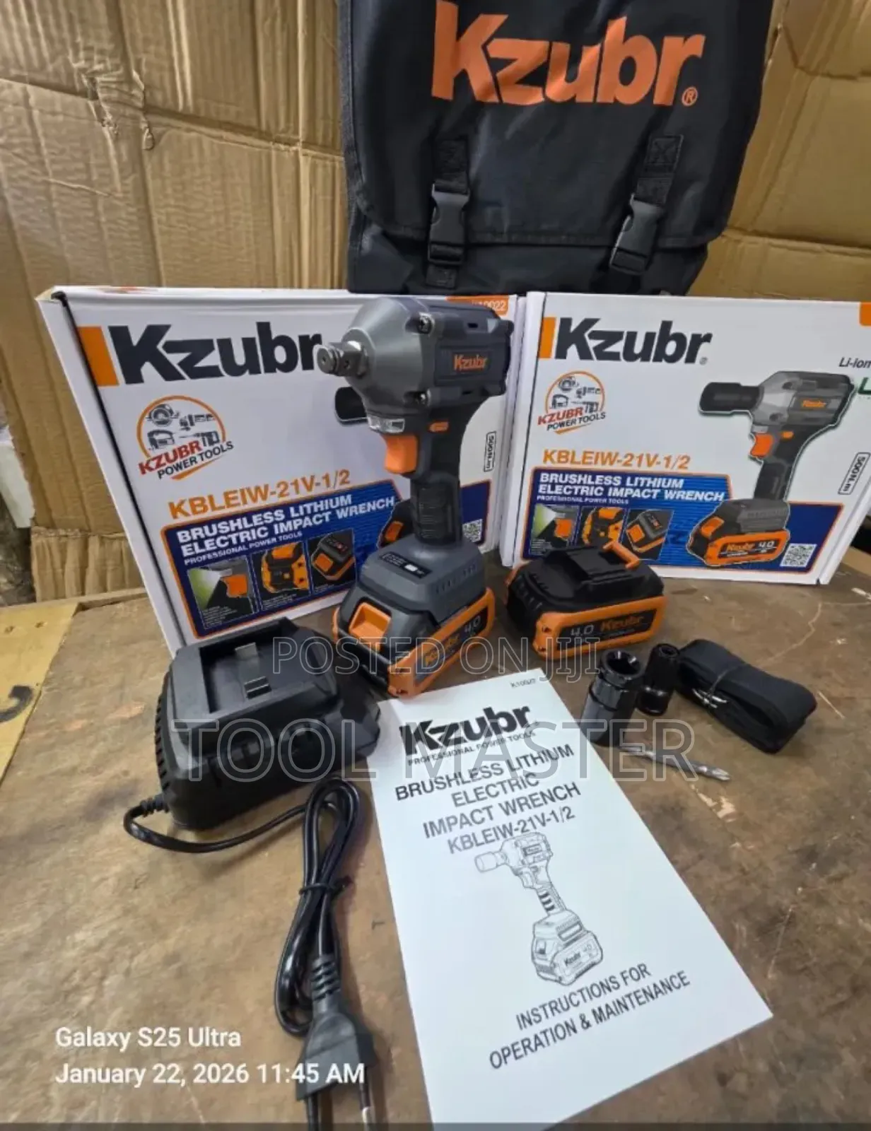 Kzubr Cordless Impact Wrench /4.0ah Kzubr Cordless Impact Wrench