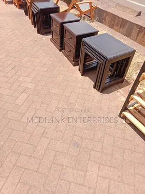 Solid Walnut Creek Coffee Table Nestle Stools