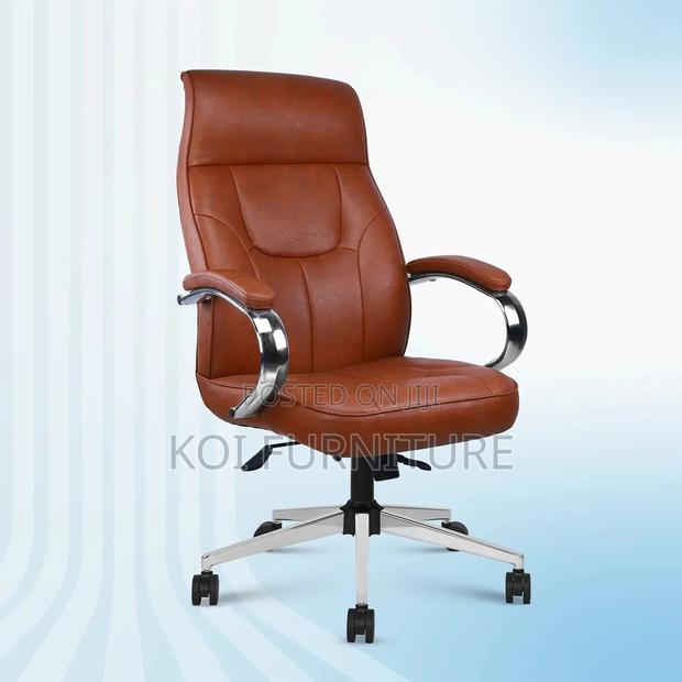 Office Chairs; Leather Executive Ceo High Seat - thumbnail 4