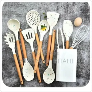 White Marble Silicone Spoon Set