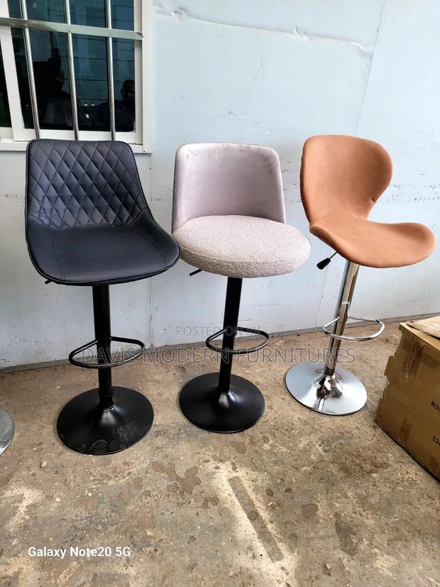 Quilted Leatherette Swivel Bar Stools - main view