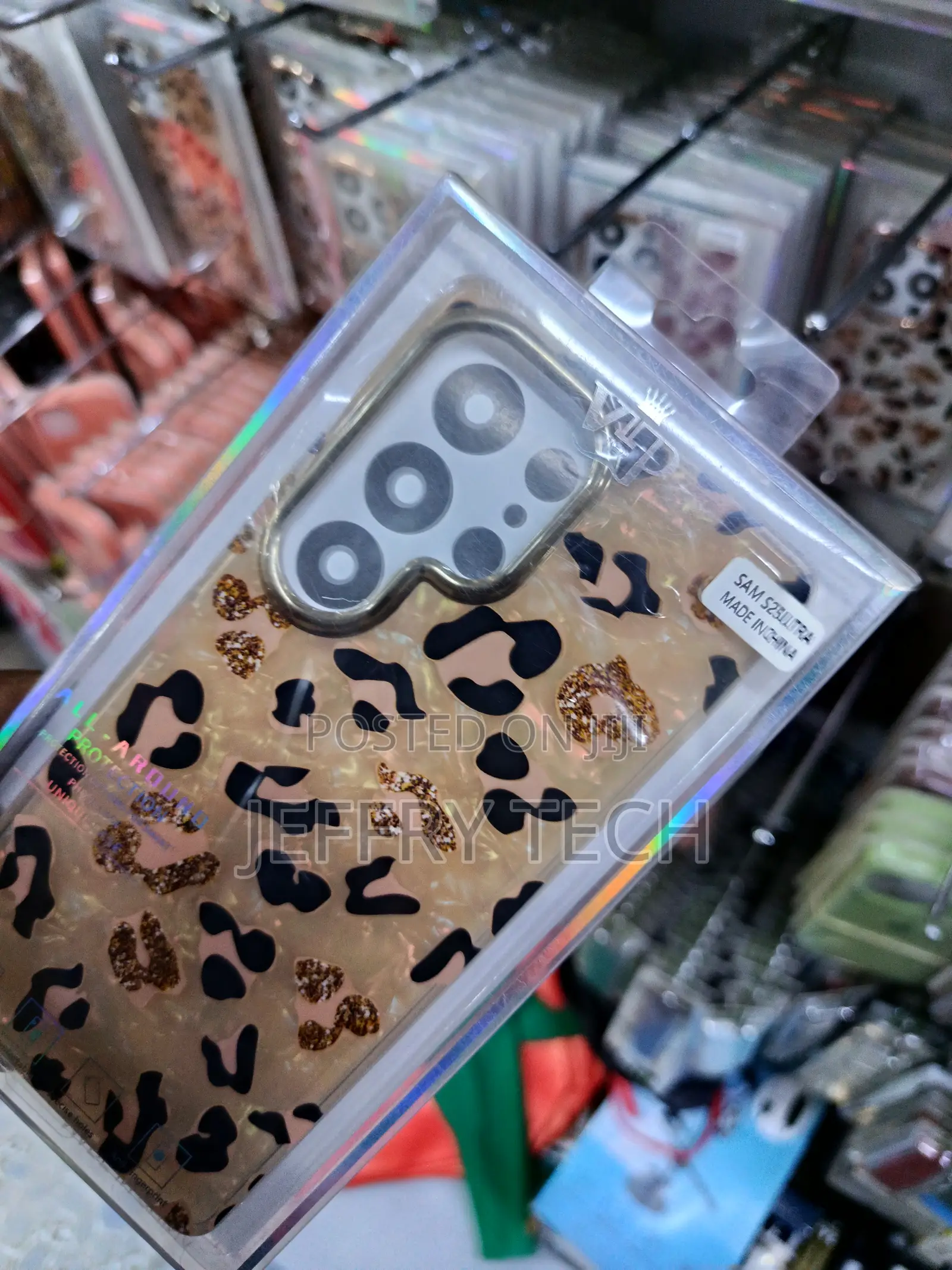 Cazik Samsung Galaxy S25 Ultra Leopard Cheetah Print Case-Brown