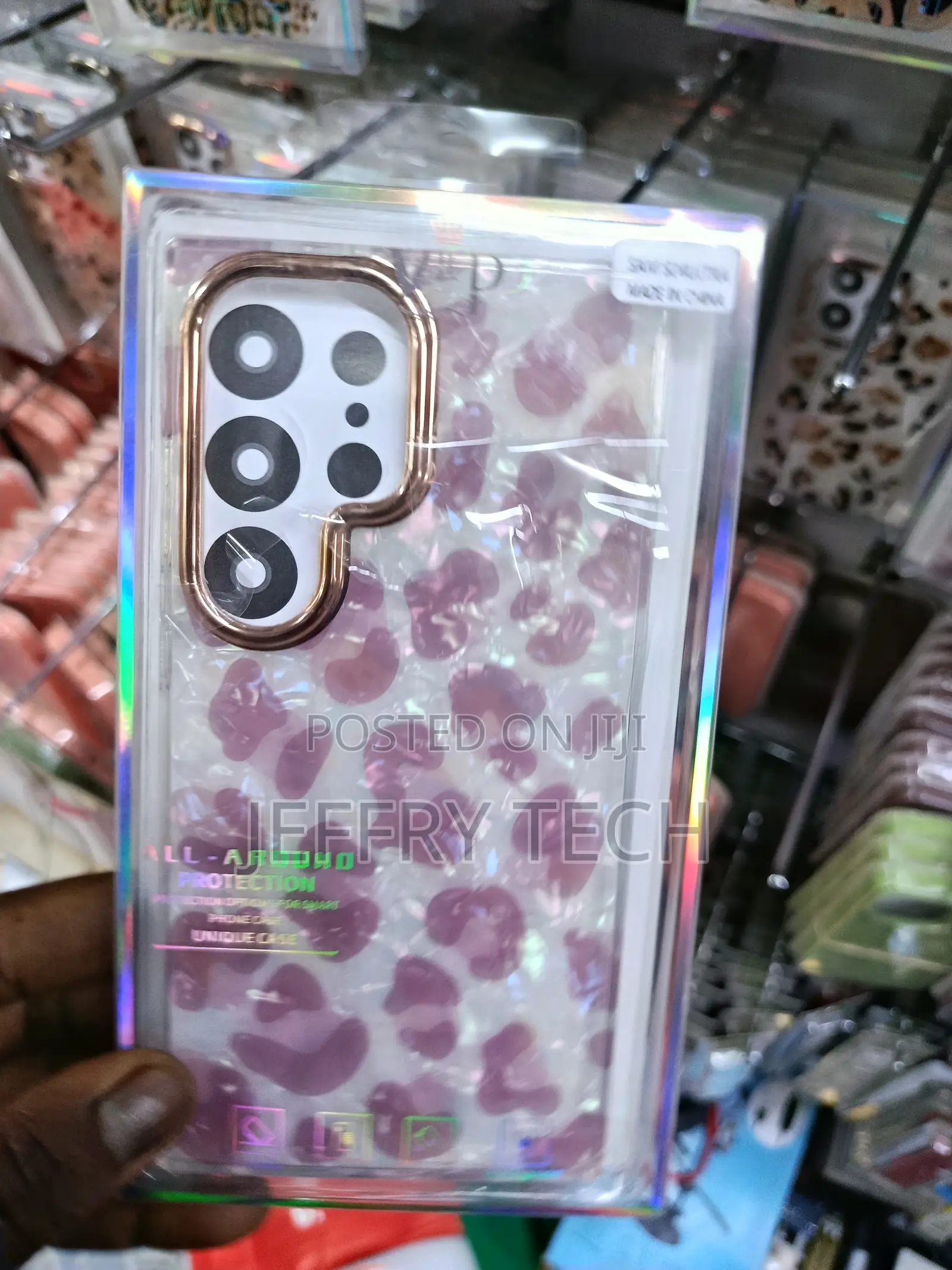 Ziye Galaxy S24 Ultra Case Leopard Pattern Case With Camera Protection