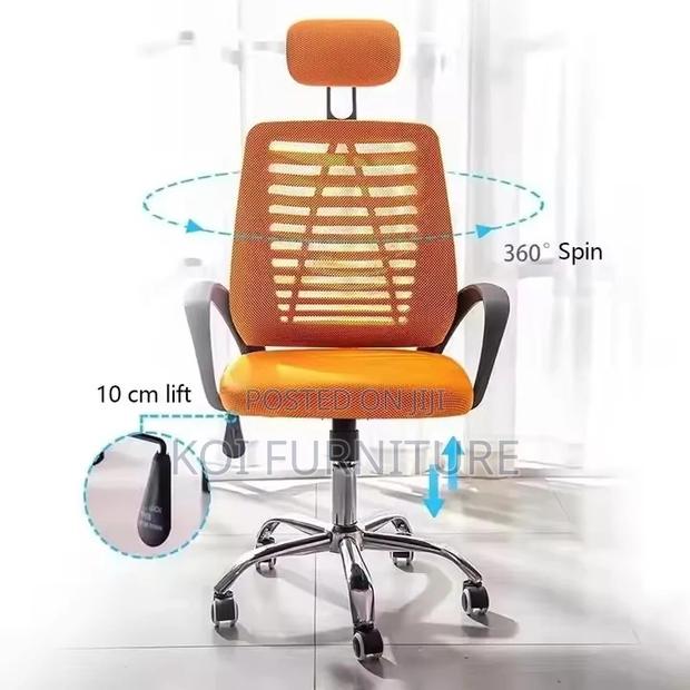 Office Chairs; Home Office Headrest Working Fabric Chairs - thumbnail 2