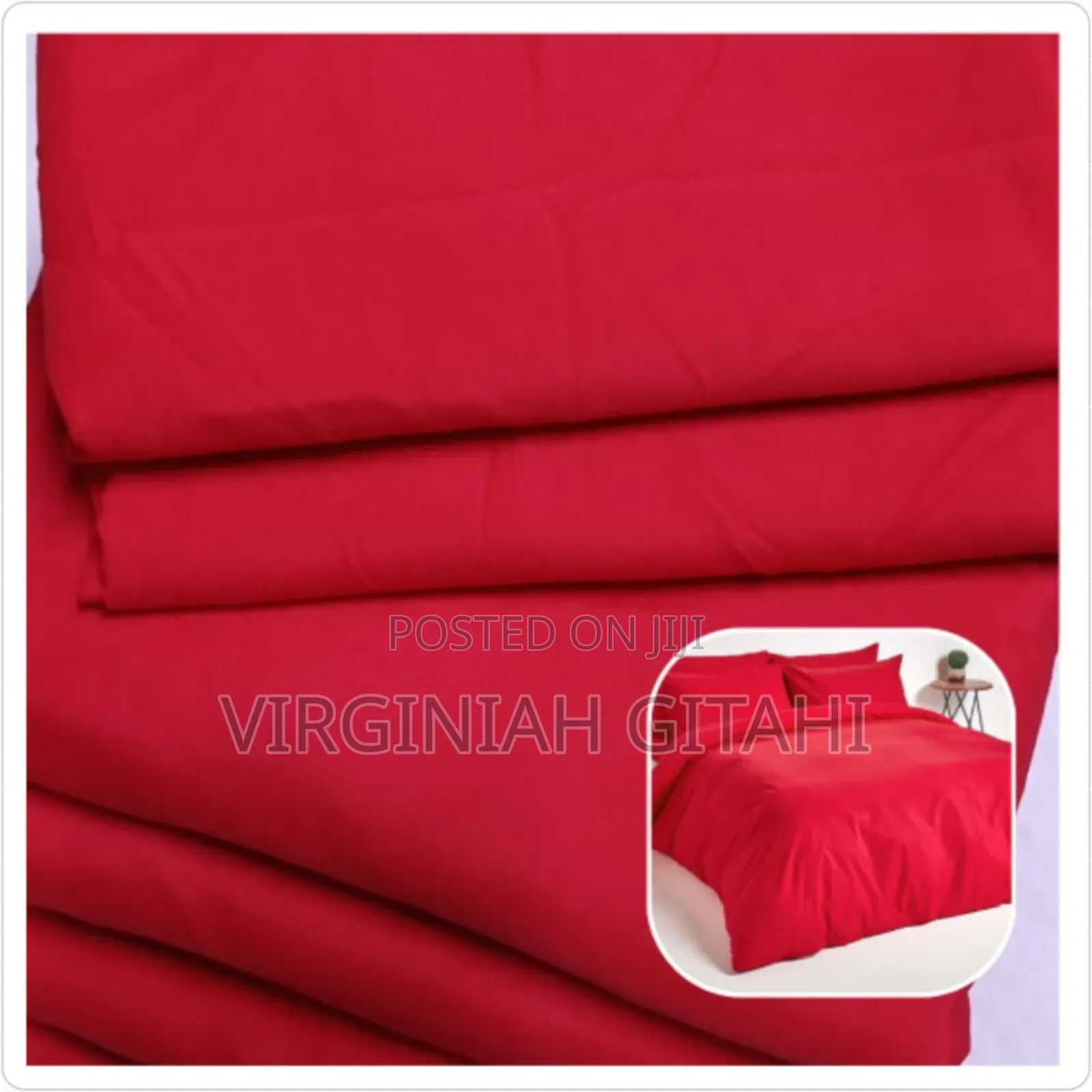 *6pc Plain Duvet Cover Set* Size : 6*7