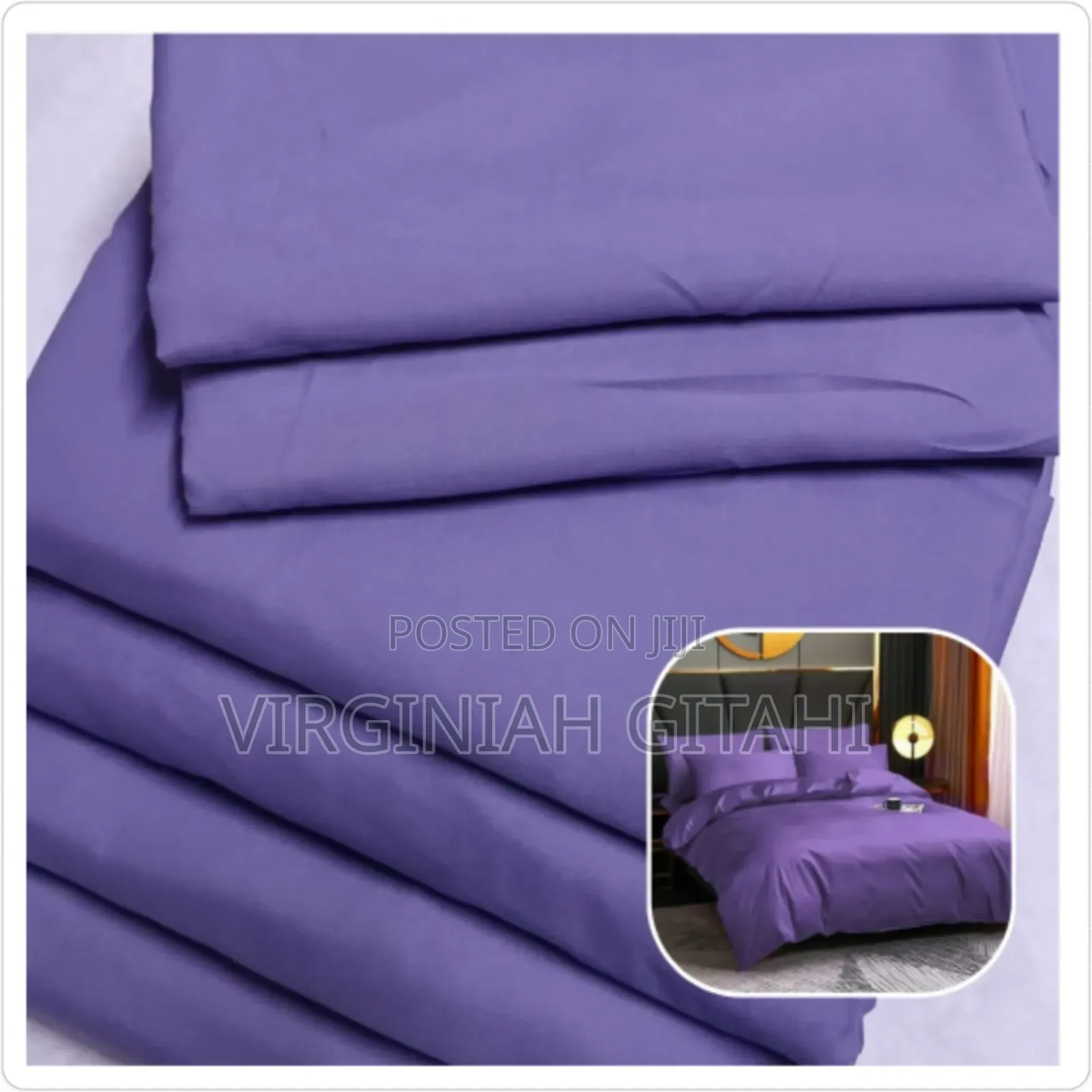 *6pc Plain Duvet Cover Set* Size : 6*7