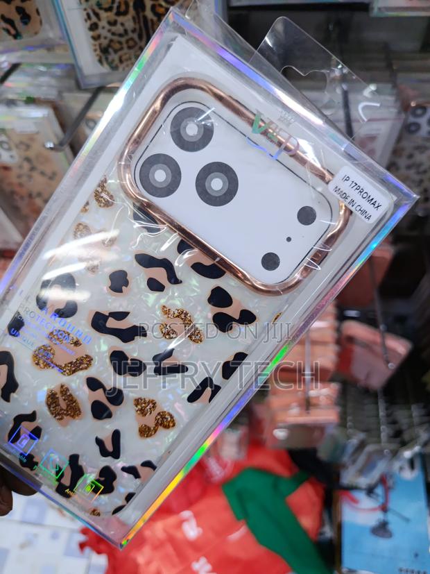 Jefonha iPhone 17 Pro Max Leopard Cheetah Print Glitter Case - thumbnail 2