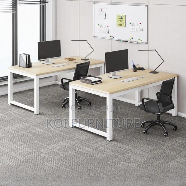 Office Desk; Rectangular Modern Classic Home Office Laptop Gaming Desk - thumbnail 4