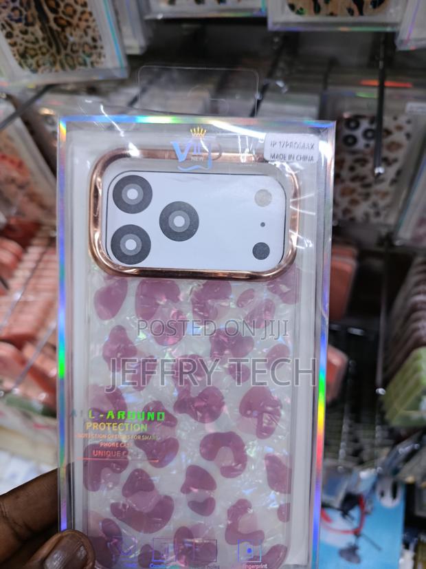 Fonha iPhone 17 Pro Max Leopard Cheetah Print Phone Case -Pink - main view