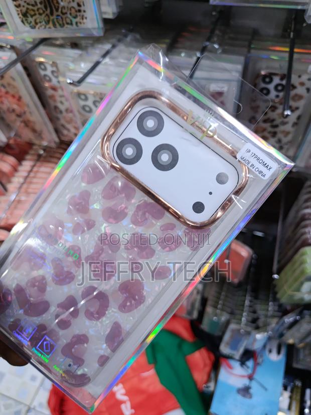 Fonha iPhone 17 Pro Max Leopard Cheetah Print Phone Case -Pink - thumbnail 2