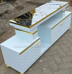Tv Stand Stylish 5ft Tv Console With Premium Marble Finish
