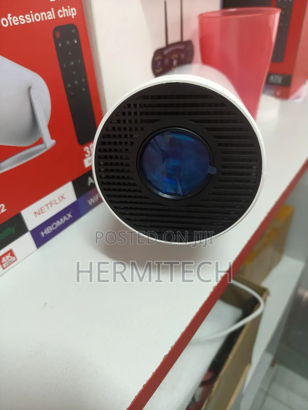 Cylindrical Shape Projector Hdmi Usb Sd Slots Wifi Smart LCD Projector