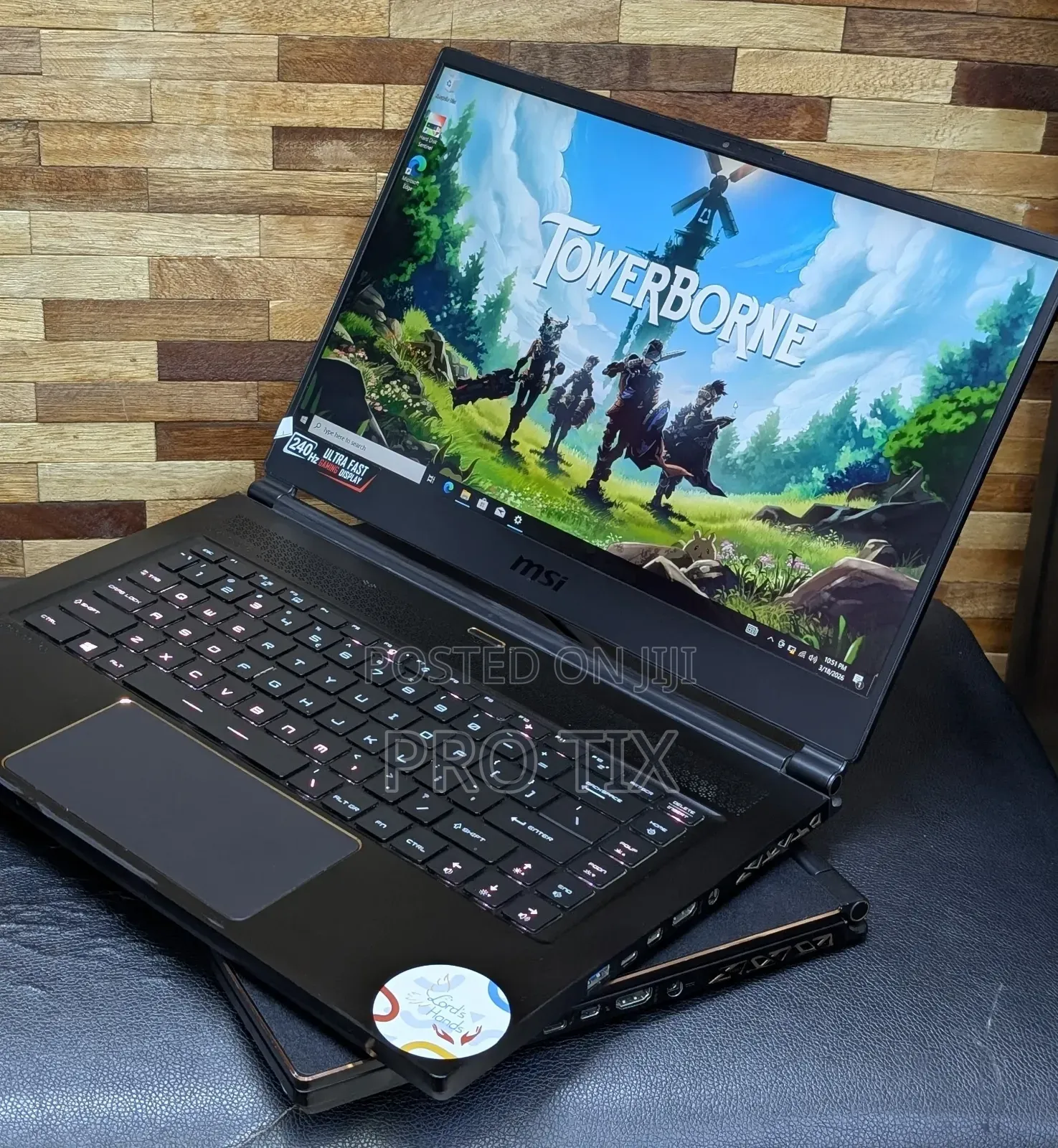 New Laptop MSI GS65 Stealth Thin 8RF 16GB Intel Core i7 SSD 512GB