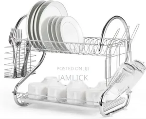 2-Layer Stainless Steel Dish Rack - Pt