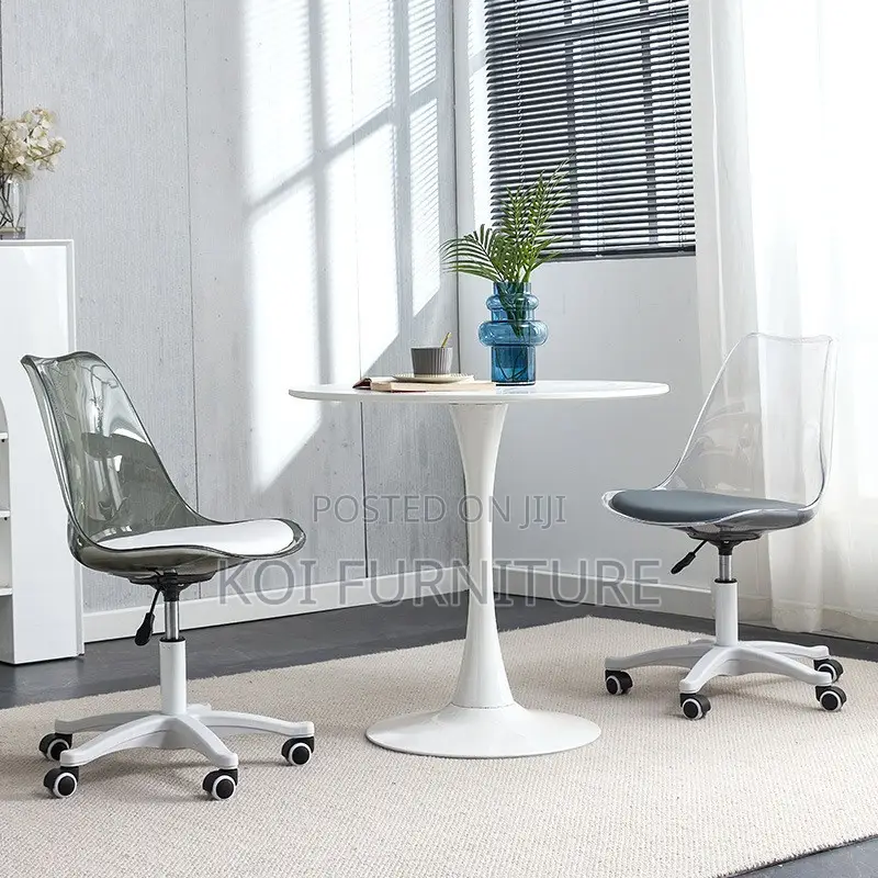 Dining Chairs; Swivel Ergonomic Mid Backrest Office Home Dining Chairs