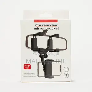 Car Rearview Mirror Phone Holder Adjustable Foldable Mount Universal
