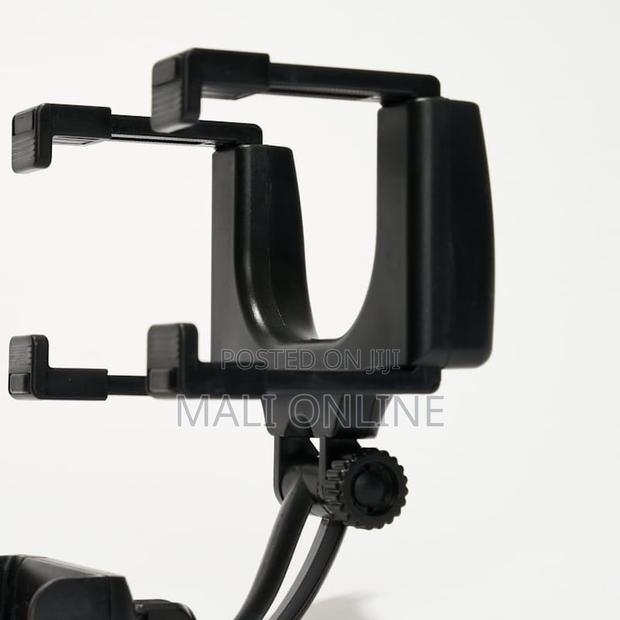 Car Rearview Mirror Phone Holder Adjustable Foldable Mount Universal - thumbnail 3