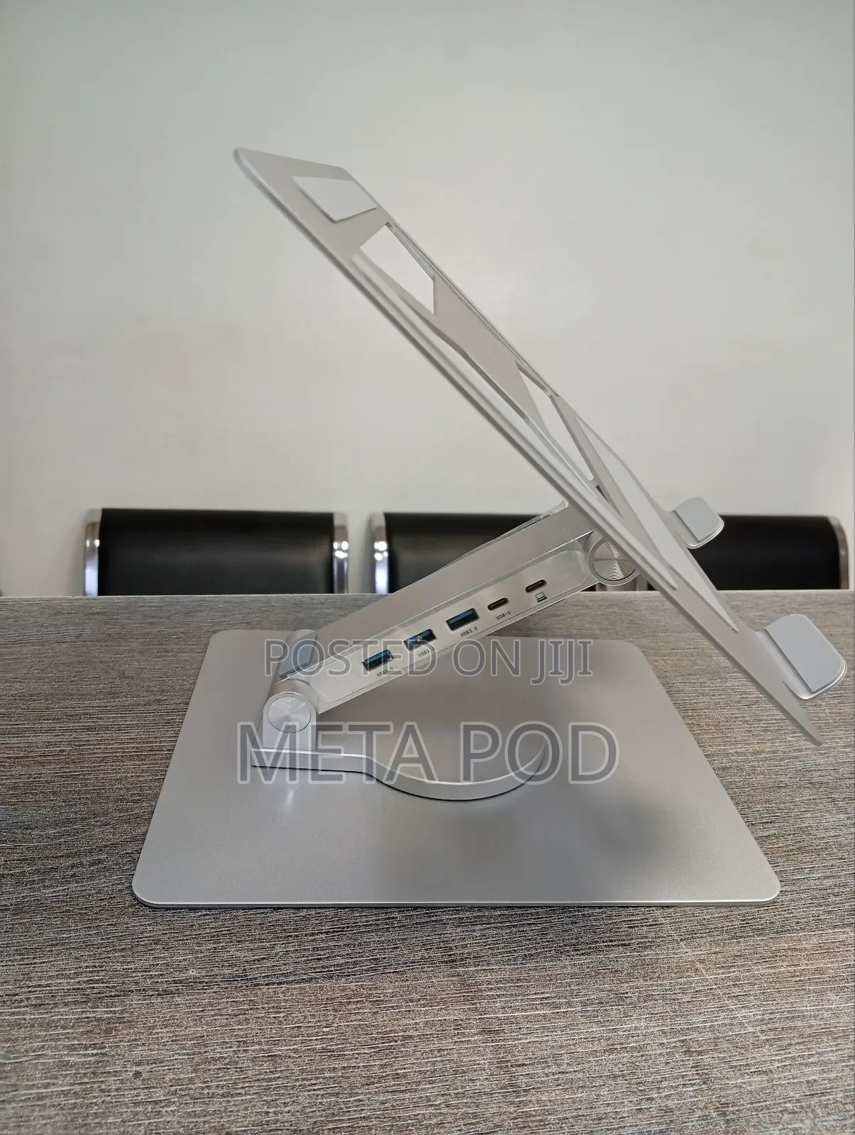 Aluminium 4 in 1 Docking Station Laptop Stand