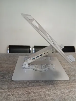 Aluminium 4 in 1 Docking Station Laptop Stand