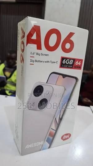 New Itel A06 64 GB Black