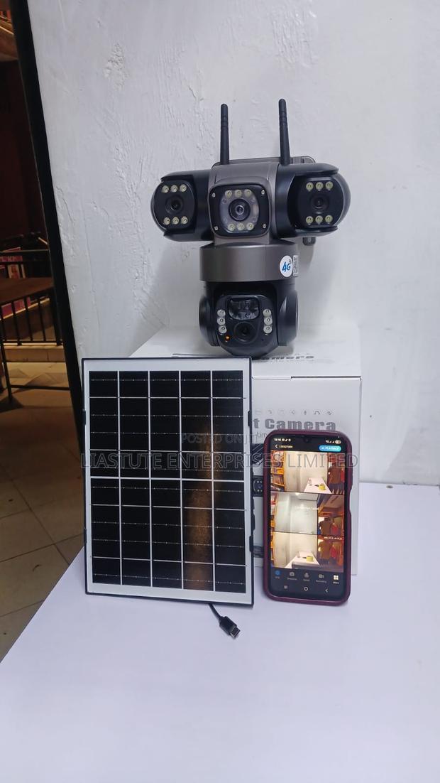 4g Solar Powered Triple Lens CCTV Camera - thumbnail 2