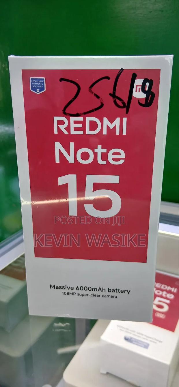 New Xiaomi Redmi Note 15 256 GB Black