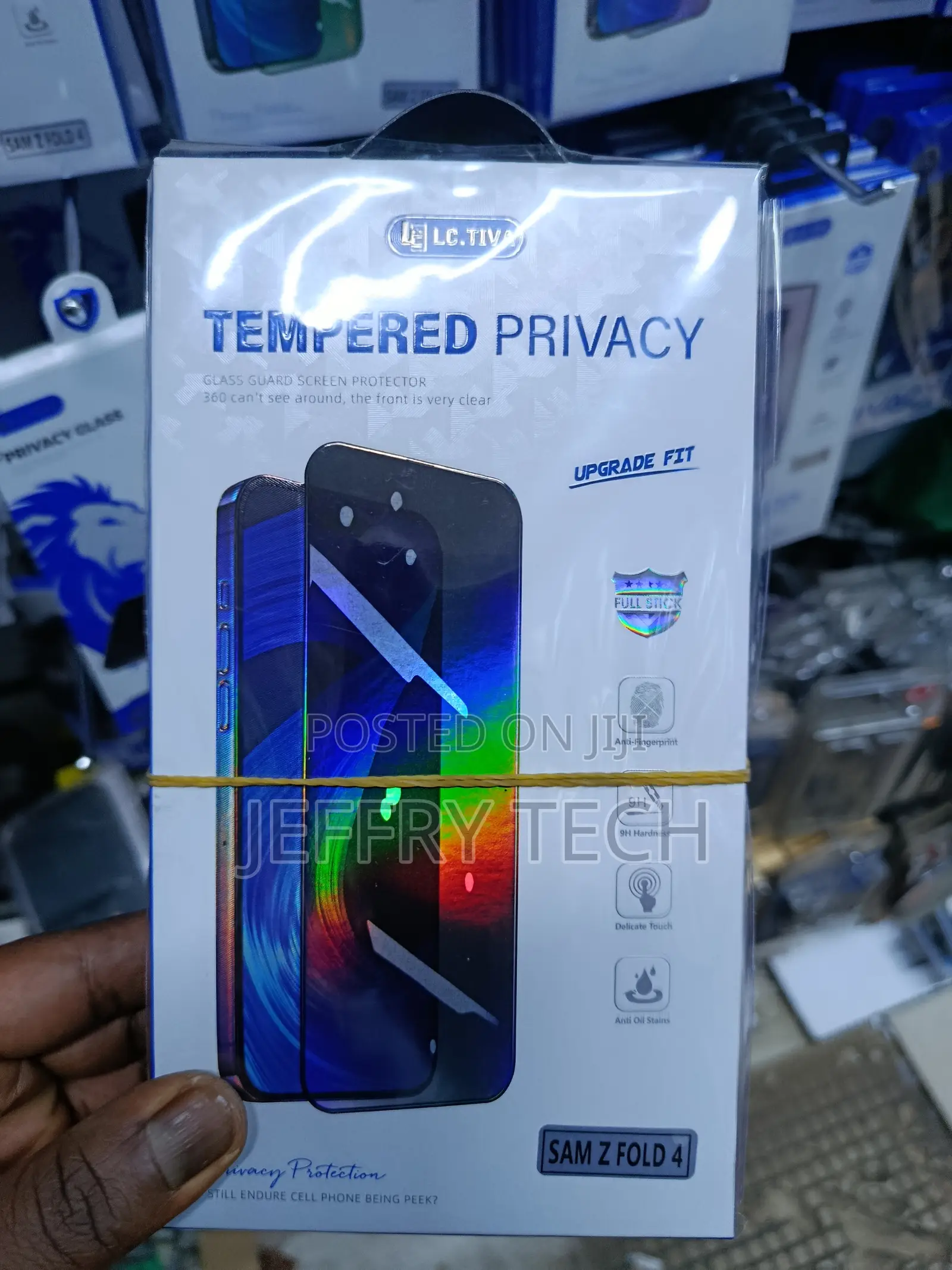 Qissy Samsung Galaxy Z Fold 4 Privacy Screen Protector Tempered Glass