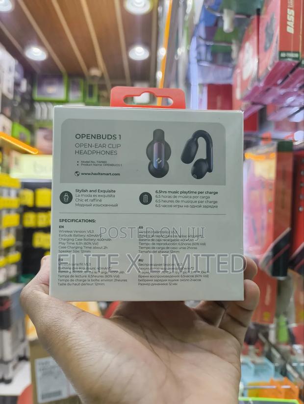 Havit Tw980 Openbuds 1 Open-Ear Clip Headphones - thumbnail 2