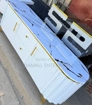 Tv Stand,White Tv Stand Minimalist Marble-Top Tv Cabinet