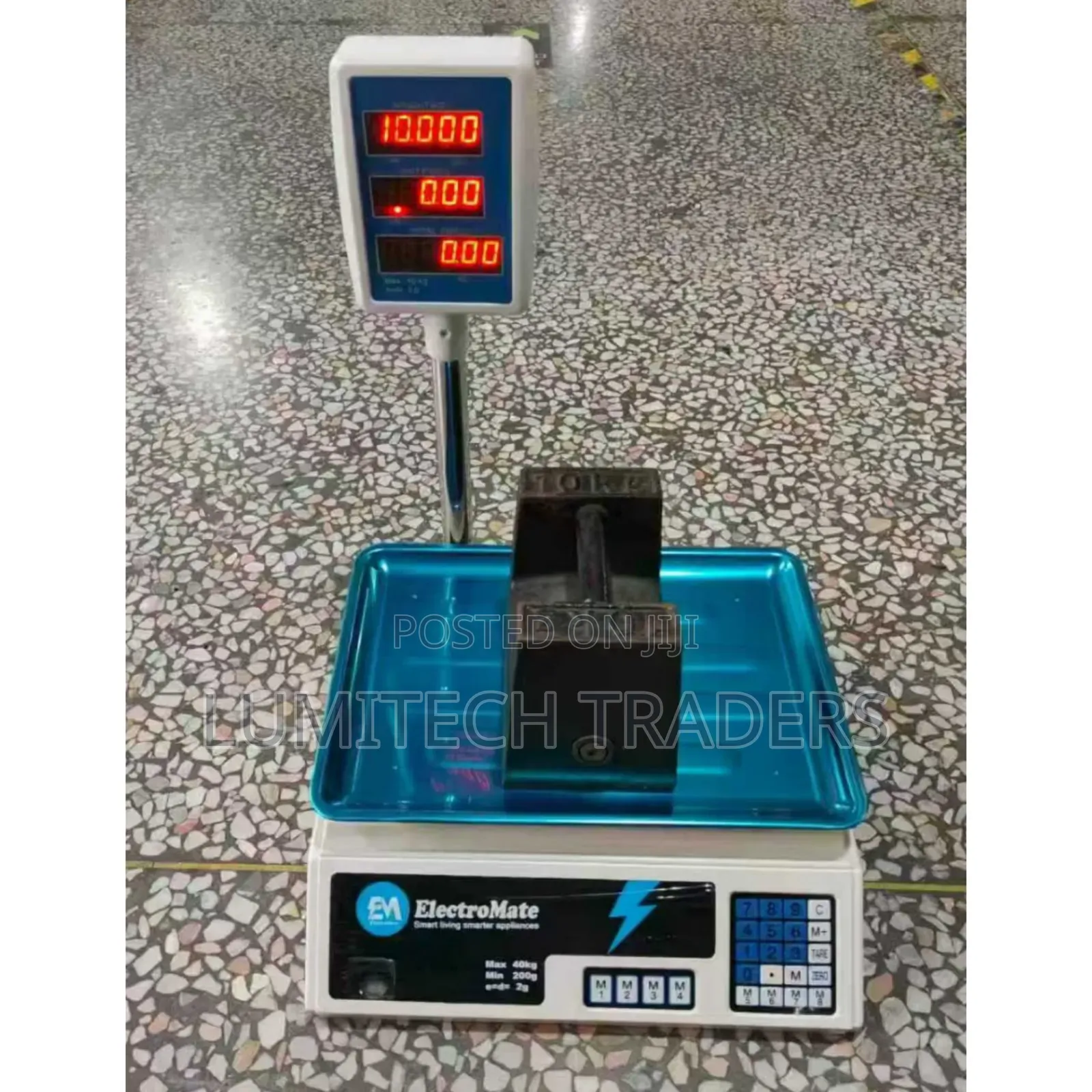Electromate 40kg Digital Weighting Scale With Arm