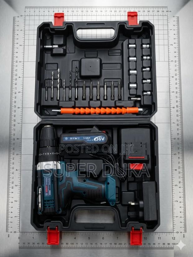 Heavy Duty Bosch 36v Cordless Drill Driver Set.