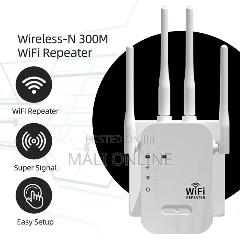 300mbps Wifi Repeater Range Extender 4 Antenna Signal Amplifier