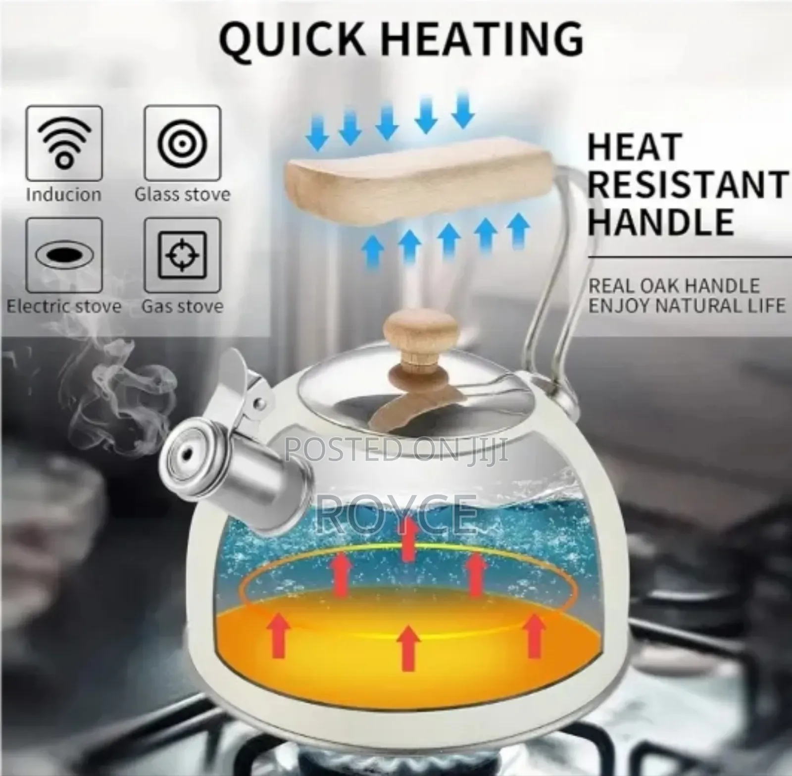 2.5l Retro-Style Whistling Kettle