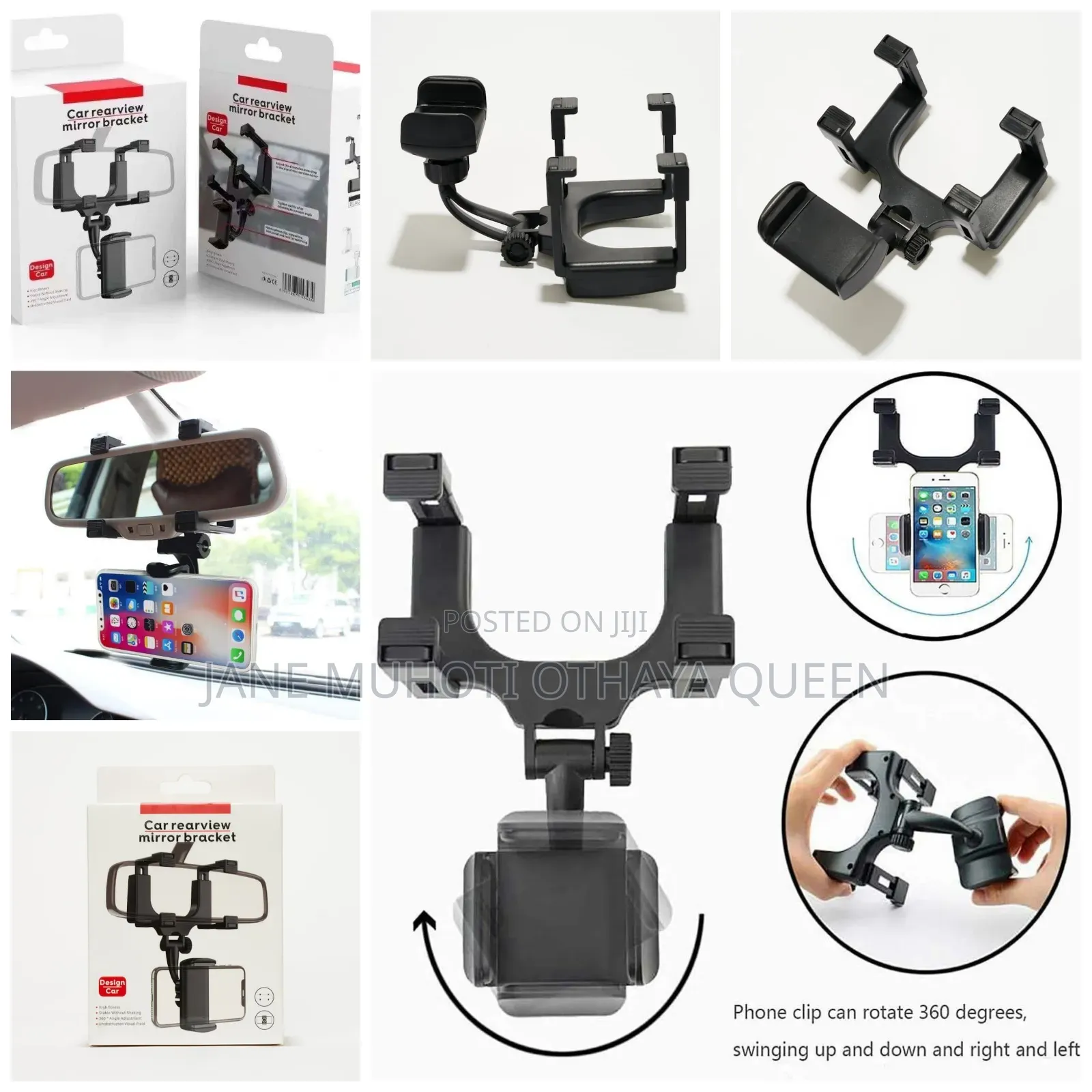 Car Realview Mirror Phone Holder