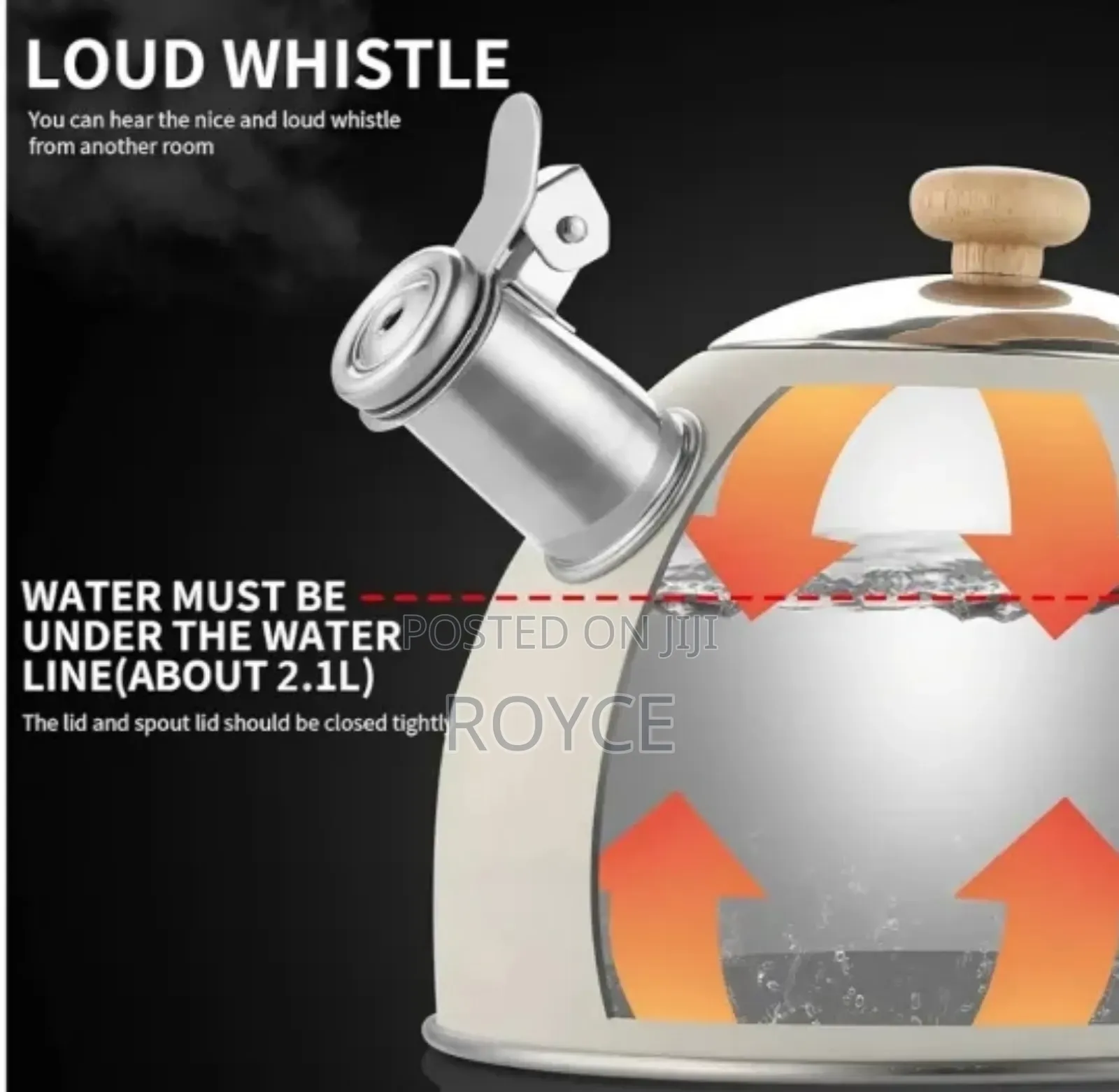2.5l Retro-Style Whistling Kettle