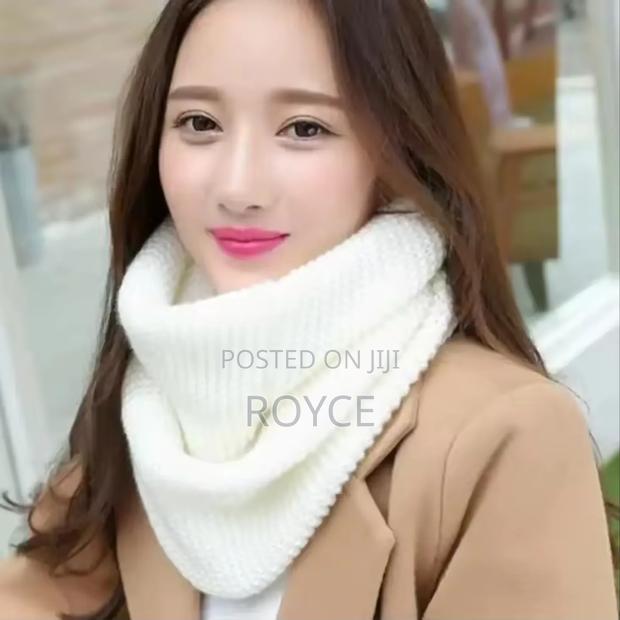 Warm Knitted Woolen Scarf - thumbnail 2